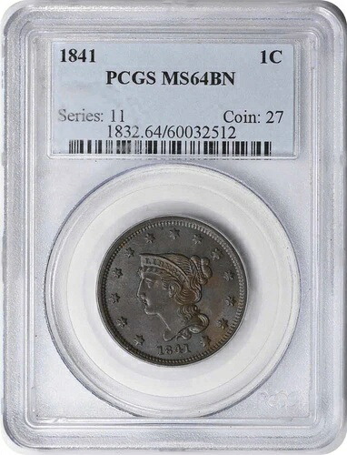 1841年ラージセント MS64BN PCGS｜WORLD RESOURCE【KING店】
