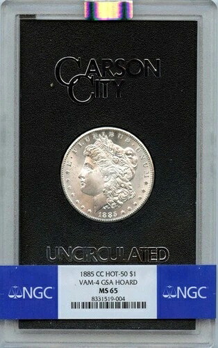 1885-CC HOT-50 モルガン・ダラー VAM-4 GSA ホード S$1 NGC MS65|WORLD RESOURCE【KING店】