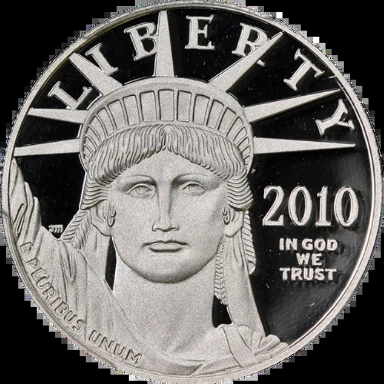 2010-W プラチナ アメリカンイーグル 100ドル PCGS PR70 DCAM ブルーラベル｜WORLD RESOURCE【KING店】