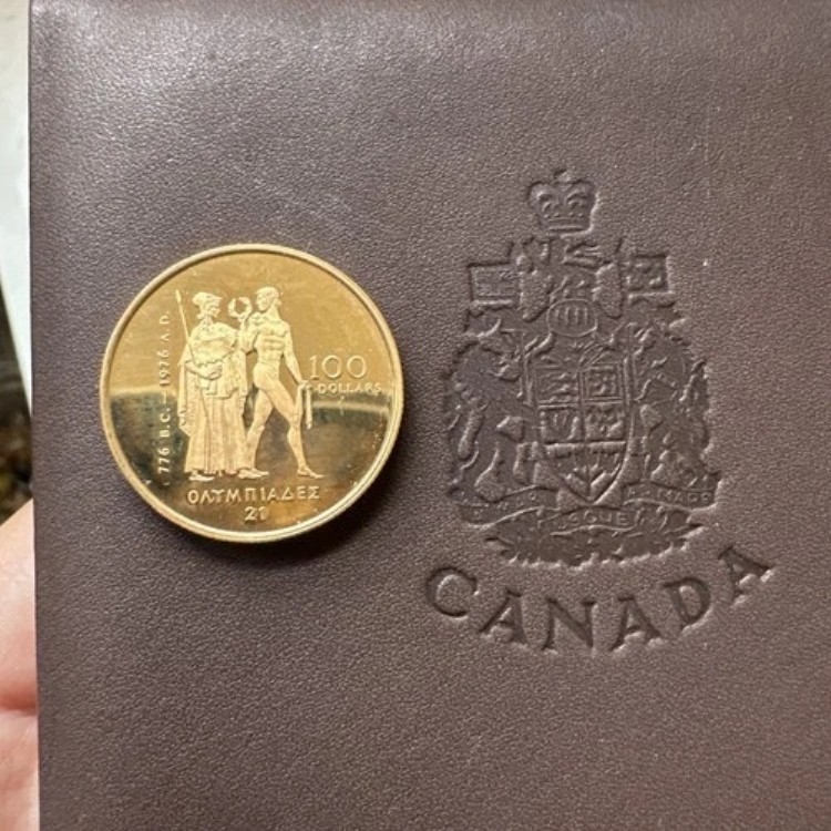 楽天市場】1976年カナダ 100ドル 22k金貨 - モントリオール