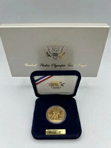 1984年 W 10ドル金イーグルプルーフオリンピック記念コイン OGP 665,720円