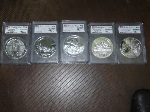 2010年 5オンス シルバー ATB PCGS MS69DMPL ファーストストライク マーカンティ セット