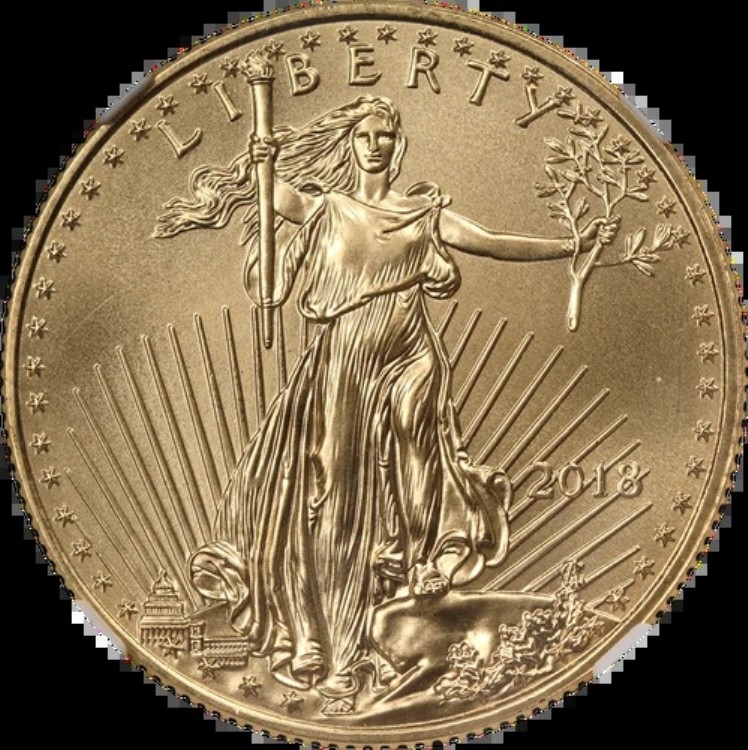 2018年 ゴールド アメリカンイーグル $25 NGC MS70 マイク・キャッスル署名