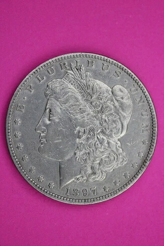 1897年 O モーガン レディ・リバティ シルバードル 高級セミキーデイトコイン 96 113,300円
