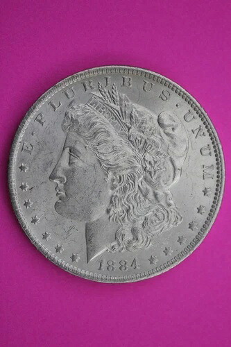 1884年 O・モーガン レディ・リバティ 希少年号 シルバードル 正規品 0193N
