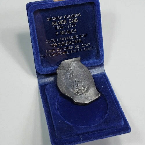 1724-1728年 メキシコ コブ 8レアル *REIJGERSDAAL 難破船* 1960年代の箱付き *J233
