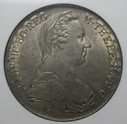 マリア・テレサ・タレロ 1780年 ウィーン銀貨 銀貨 コレクタブルコイン NGC-