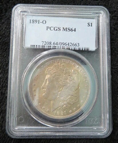 1891 O モルガン銀貨 * PCGSグレード MS64 * きれいなナチュラルトーンカラー｜WORLD RESOURCE【KING店】