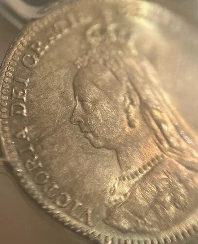 1893年 スリーペンス ビクトリア ジュビリー 3ペンス シルバー ブリティッシュ キーデート ジュビリーヘッド