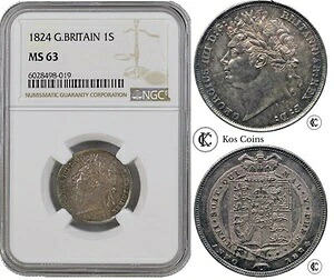 1549-1946 ジョージ5世と6世、その他銀貨シリングコインの日付を選択してください