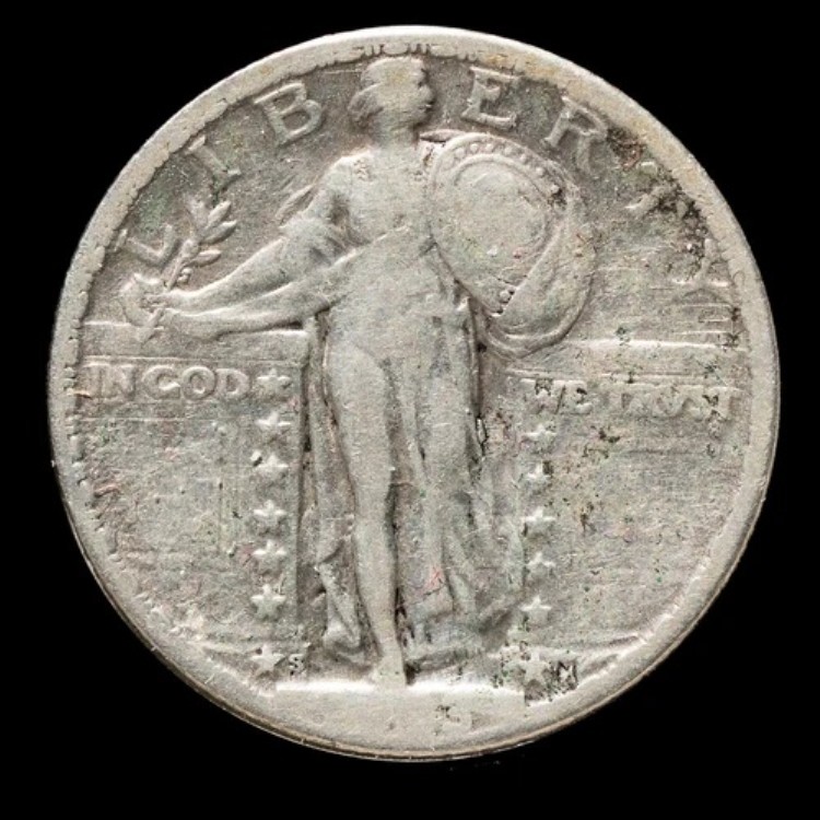 1923年 S シルバー スタンディング リバティ 25セント キー デイト 流通品 非常に良好な状態 *2185 送料無料｜WORLD RESOURCE【KING店】 320,265円