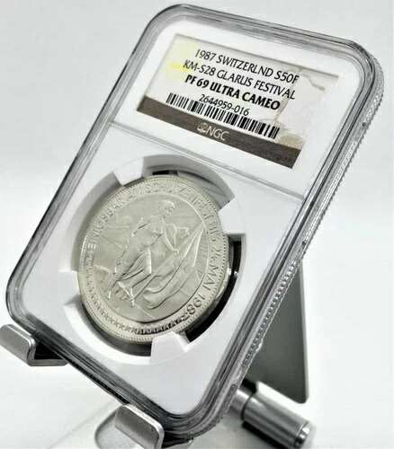 楽天市場】SWITZERLAND スイス 50フラン銀貨『ティチーノ』雲上の女神