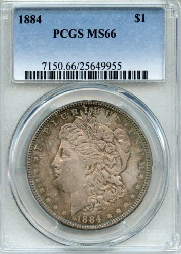 C - 1884 - モルガン・ダラー - PCGS - MS-66 - 7150