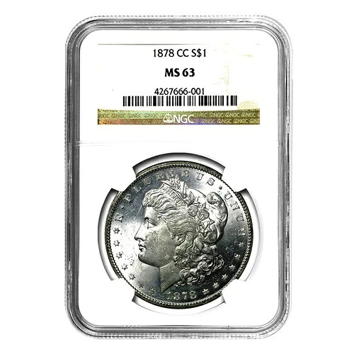 1878-CC モルガン・ダラー MS63 NGC