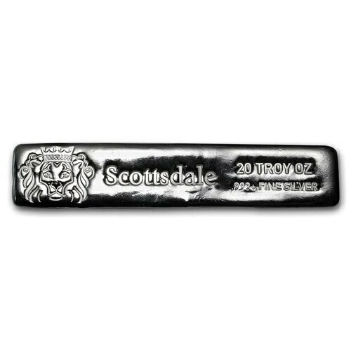 20オンス シルバー ロングキャストポアードバー - スコッツデール 321,255円