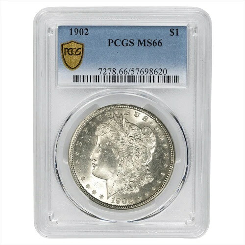1902年 モルガン・シルバー・ダラー 1ドル PCGS MS 66