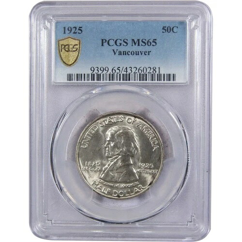 フォートバンクーバーセンテニアルハーフダラー 1925 MS 65 PCGS シルバー SKU:I2168|WORLD RESOURCE【KING店】