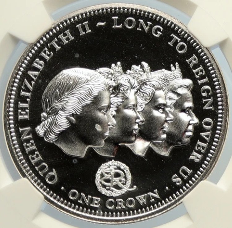 2015年 トリスタン・ダ・クーニャ 長きに渡って我々を統治したプルーフ銀貨 NGC i105607|WORLD RESOURCE【KING店】