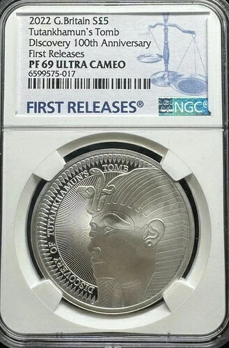 2022年 イギリス NGC MS 69 ツタンカーメン墓 .925 シルバー 28g プルーフ エジプト神|WORLD RESOURCE【KING店】
