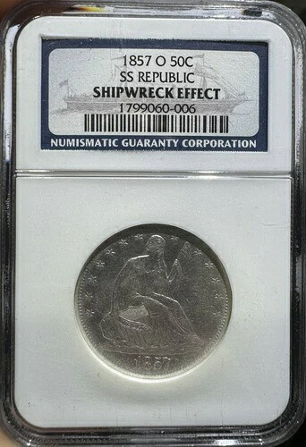 1857 O SS リパブリック 難破船効果 NGC - SS リパブリック