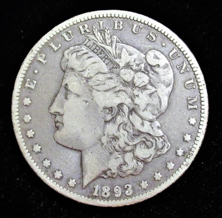 1893年-CCモルガン・ダラー。日付は不明瞭です。｜WORLD RESOURCE【KING店】
