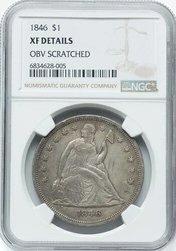 1846年 着席リバティ シルバー ダラー NGC の詳細 - 選択!｜WORLD RESOURCE【KING店】