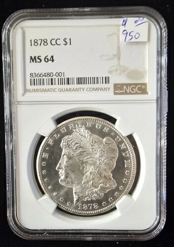 1878 CC カーソンシティ、NGC MS64 モルガン シルバー ダラー 素晴らしいコイン!