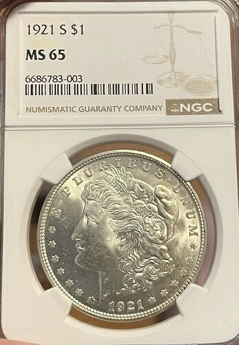 1921-S NGC MS65 モルガン銀貨｜WORLD RESOURCE【KING店】 323,730円