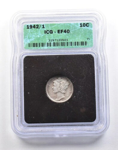 1942/1 マーキュリーダイム EF40 ICG *2198｜WORLD RESOURCE【KING店】