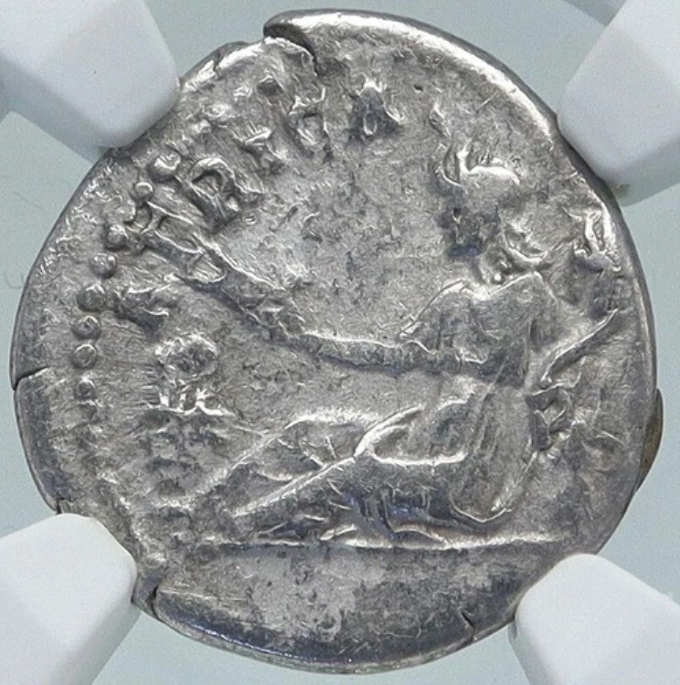 ハドリアヌスがアフリカへ旅した真正古代ローマ銀貨 134年 NGC i87181｜WORLD RESOURCE【KING店】