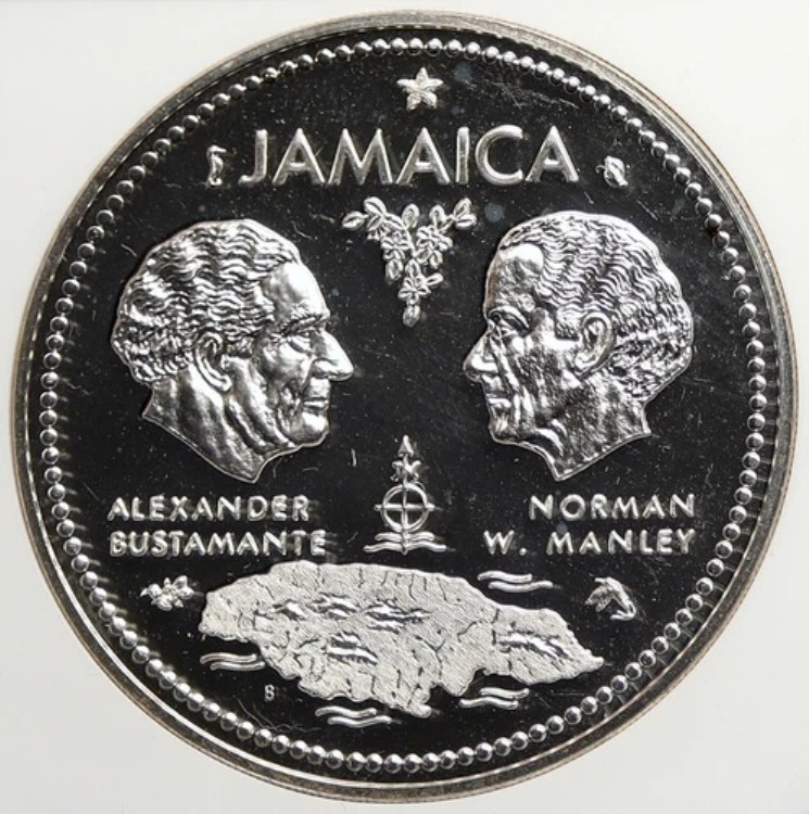 1972年 ジャマイカ独立10周年記念 シルバー10ドル硬貨 NGC i105818｜WORLD RESOURCE【KING店】