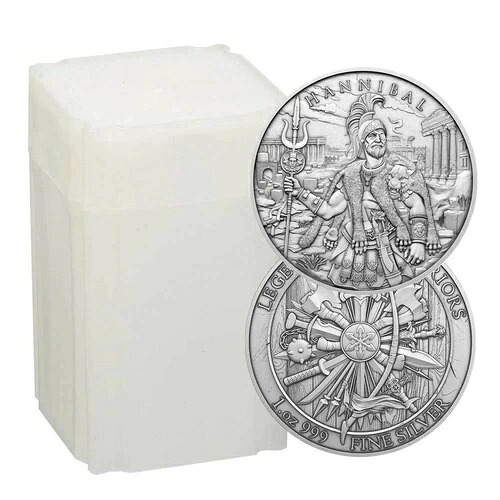 20ロール - 1オンス ハンニバルデザイン .999 ファインシルバーラウンド