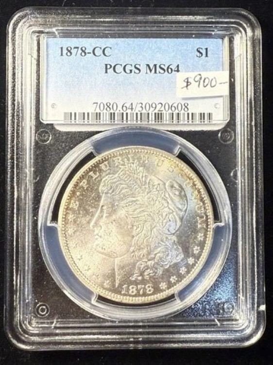 1878年CCモルガン銀貨 PCGS MS-64