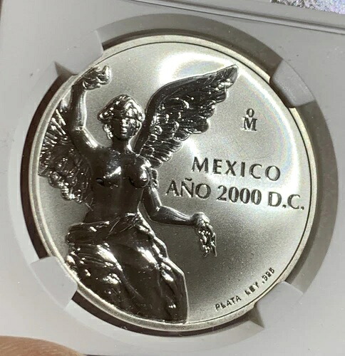 2000年 メキシコ 1オンス 翼のある勝利の銀貨 プルーフ NGC PF68 ULCA ミレニアム