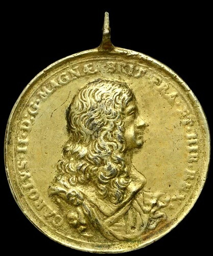 1660年 チャールズ2世王政復古期 鍍金銀メダル 35mm MI 453/38 E215b VF｜WORLD RESOURCE【KING店】