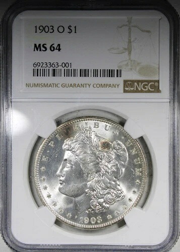 1903-O モルガン・ダラー NGC MS64 KEY DATE $1 高品位 光沢 318,285円