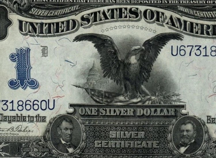 1ドル ブラックイーグル シルバー証明書 FR 233 PCGS 64 PPQ U67318660U｜WORLD RESOURCE【KING店】