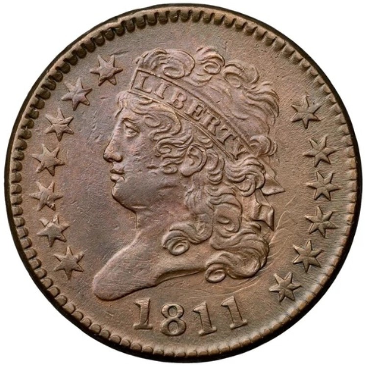 1811 C-2 R-3 ANACS AU 50 詳細 クラシックヘッド ハーフセントコイン 1/2c｜WORLD RESOURCE【KING店】