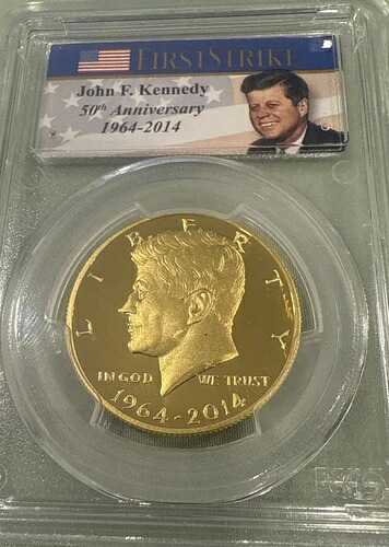 2014W JFK ゴールド PCGS PR70DCAM ??ファースト ストライク ??50周年記念｜WORLD RESOURCE【KING店】