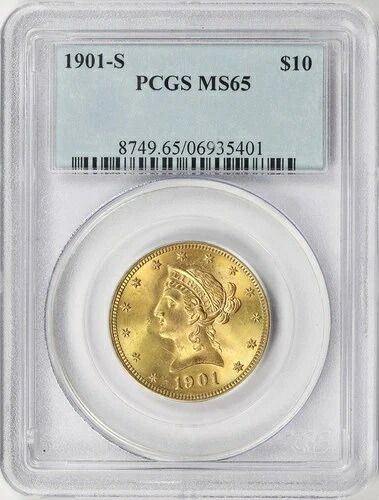 1901-S 10ドル リバティゴールドイーグル PCGS MS65｜WORLD RESOURCE【KING店】