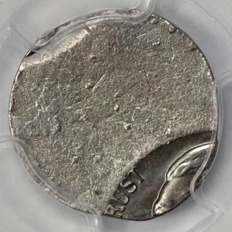 PCGS MS63 ジェファーソン・ニッケル オフセンター ダブルストラック ダイムプランシェット ミントエラー｜WORLD RESOURCE【KING店】