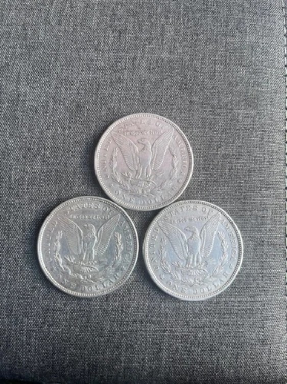 1880- モルガン銀貨 1889- モルガン銀貨 1921- モルガン銀貨