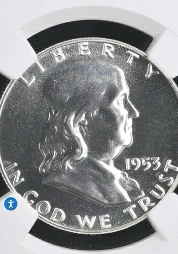 1953年 プルーフセット 1セント、5セント、10セント、25セント、50セント すべて NGC/CAC PF 67-69 *プルーフ 69 ペニー*