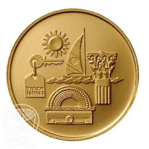 イスラエルコイン観光 イスラエル建国45周年記念 17.28g 金貨プルーフ