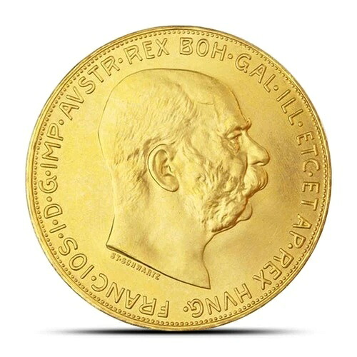 1915年 100 コロナ オーストリア金貨 (AU Plus)