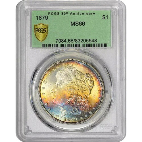 1879年 P モルガン銀貨 PCGS MS-66 モンスターカラートーニング|WORLD RESOURCE【KING店】