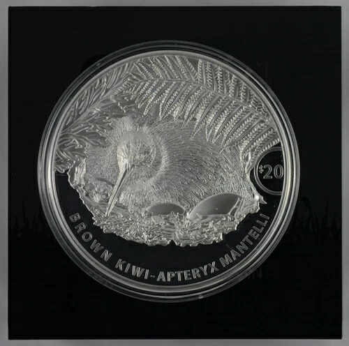 ニュージーランド - 2021年 - 20ドル銀貨プルーフ - ブラウンキウイ - 1kg