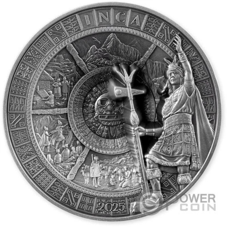 インカ帝国 多層 1kg キロ銀貨 20ドル サモア 2025年