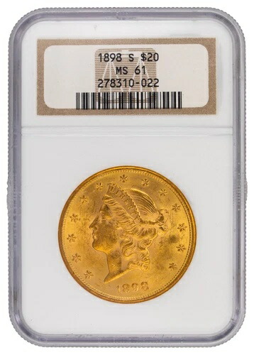 楽天市場】U.S.A. アメリカ 20ドル金貨 1927 スラブ入り PCGS MS