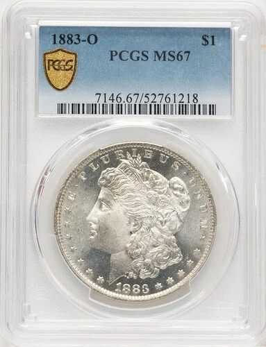 1883-O モルガン・ダラー PCGS MS67